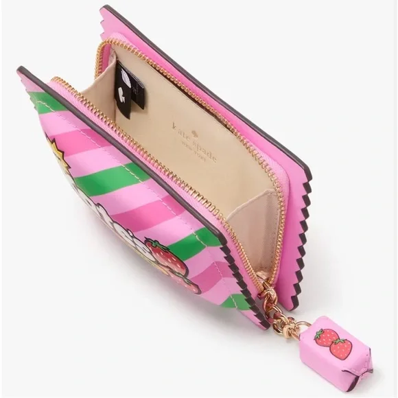 ♠️kate spade Bubble Gum 3D Small Card Holder, Pink Multi NWT
